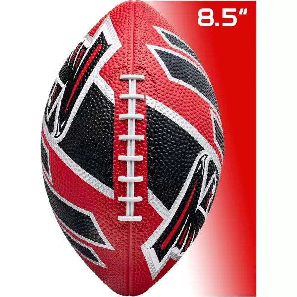 Franklin Sports NFL Team Footballs  Rubber Youth Mini Footballs for All NFL Teams  Kids Junior 85quot Football  Official NFL Licensed FootballsAtlanta Falcons