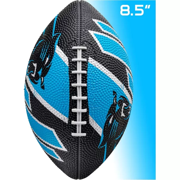 Franklin Sports NFL Team Footballs  Rubber Youth Mini Footballs for All NFL Teams  Kids Junior 85quot Football  Official NFL Licensed FootballsCarolina Panthers