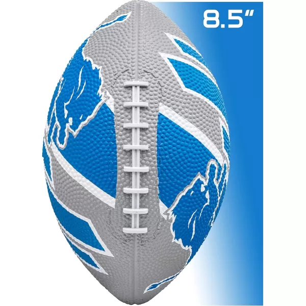 Franklin Sports NFL Team Footballs  Rubber Youth Mini Footballs for All NFL Teams  Kids Junior 85quot Football  Official NFL Licensed FootballsDetroit Lions