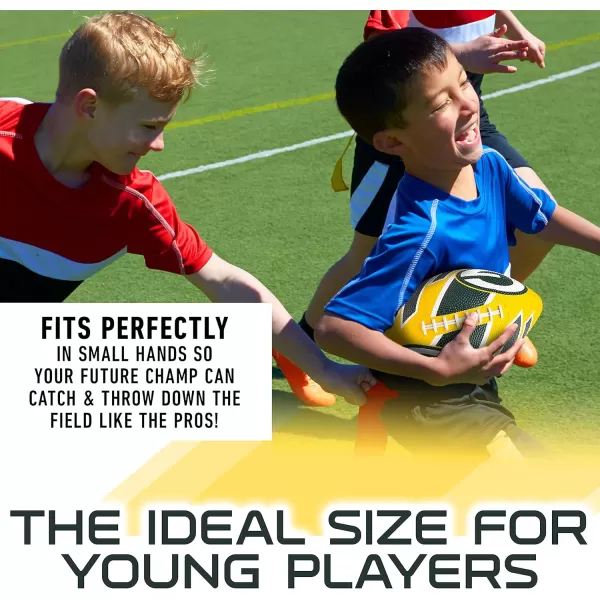 Franklin Sports NFL Team Footballs  Rubber Youth Mini Footballs for All NFL Teams  Kids Junior 85quot Football  Official NFL Licensed FootballsGreen Bay Packers