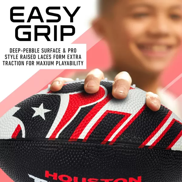 Franklin Sports NFL Team Footballs  Rubber Youth Mini Footballs for All NFL Teams  Kids Junior 85quot Football  Official NFL Licensed FootballsHouston Texans