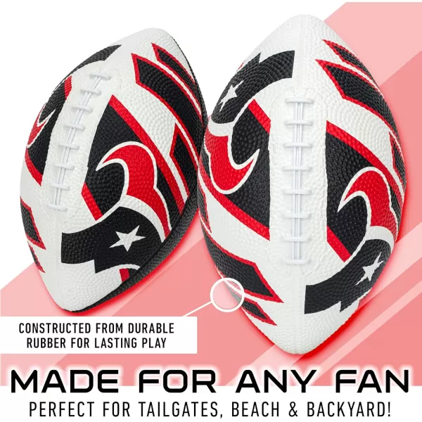 Franklin Sports NFL Team Footballs  Rubber Youth Mini Footballs for All NFL Teams  Kids Junior 85quot Football  Official NFL Licensed FootballsHouston Texans