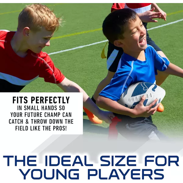Franklin Sports NFL Team Footballs  Rubber Youth Mini Footballs for All NFL Teams  Kids Junior 85quot Football  Official NFL Licensed FootballsIndianapolis Colts