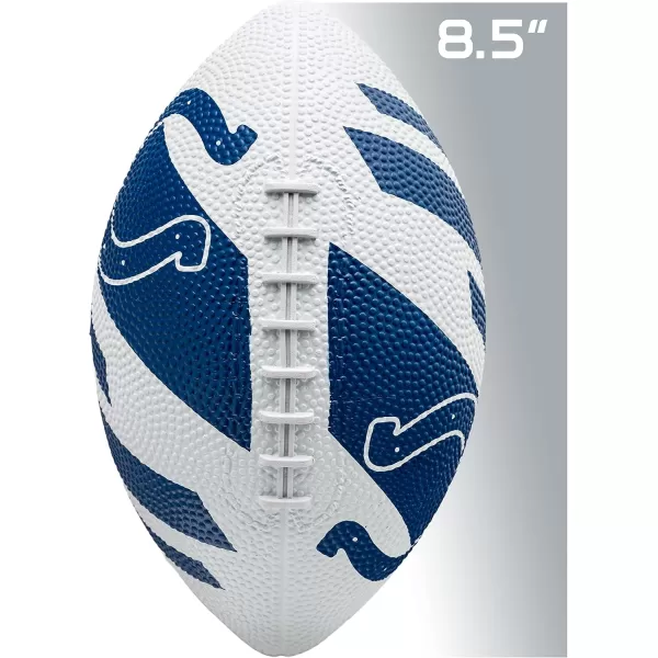 Franklin Sports NFL Team Footballs  Rubber Youth Mini Footballs for All NFL Teams  Kids Junior 85quot Football  Official NFL Licensed FootballsIndianapolis Colts