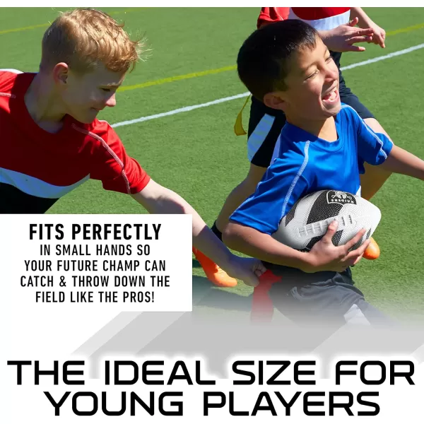 Franklin Sports NFL Team Footballs  Rubber Youth Mini Footballs for All NFL Teams  Kids Junior 85quot Football  Official NFL Licensed FootballsLas Vegas Raiders