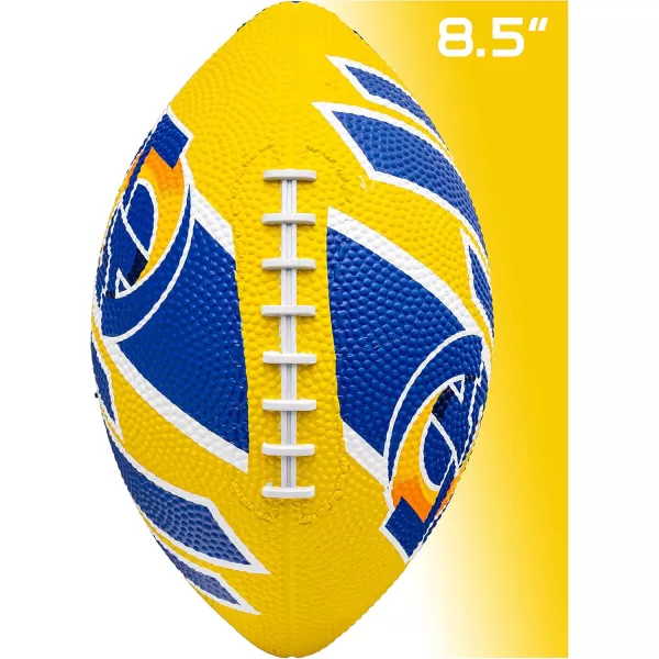 Franklin Sports NFL Team Footballs  Rubber Youth Mini Footballs for All NFL Teams  Kids Junior 85quot Football  Official NFL Licensed FootballsLos Angeles Rams