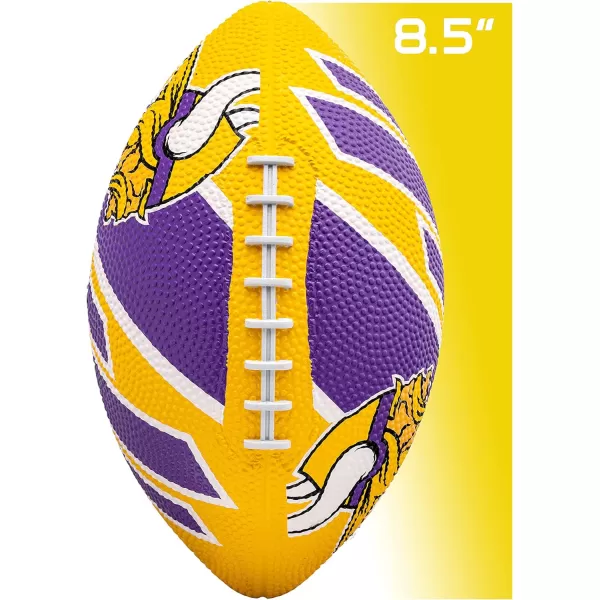 Franklin Sports NFL Team Footballs  Rubber Youth Mini Footballs for All NFL Teams  Kids Junior 85quot Football  Official NFL Licensed FootballsMinnesota Vikings