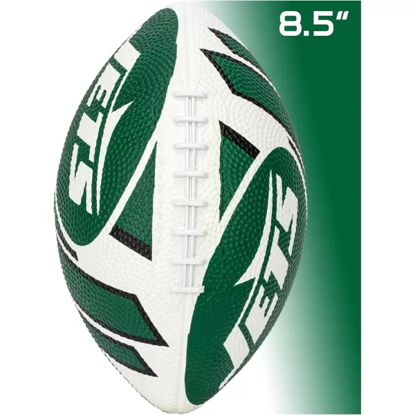 Franklin Sports NFL Team Footballs  Rubber Youth Mini Footballs for All NFL Teams  Kids Junior 85quot Football  Official NFL Licensed FootballsNew York Jets 2