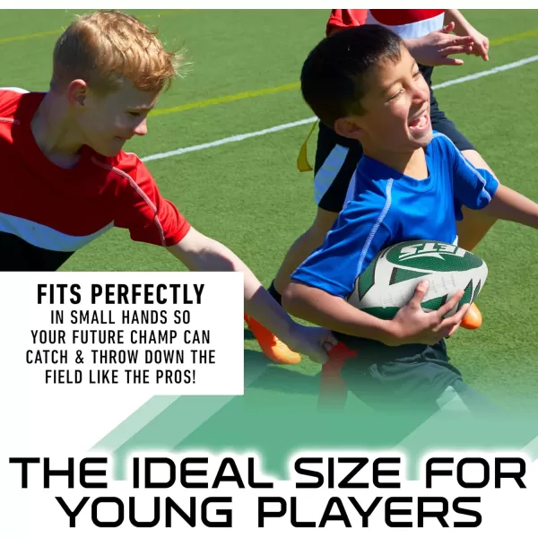 Franklin Sports NFL Team Footballs  Rubber Youth Mini Footballs for All NFL Teams  Kids Junior 85quot Football  Official NFL Licensed FootballsNew York Jets 2
