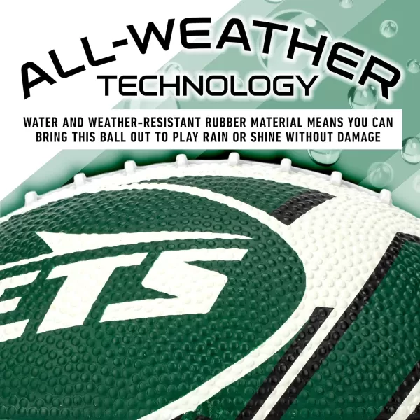 Franklin Sports NFL Team Footballs  Rubber Youth Mini Footballs for All NFL Teams  Kids Junior 85quot Football  Official NFL Licensed FootballsNew York Jets 2