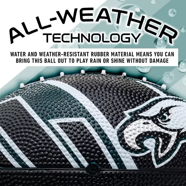 Franklin Sports NFL Team Footballs  Rubber Youth Mini Footballs for All NFL Teams  Kids Junior 85quot Football  Official NFL Licensed FootballsPhiladelphia Eagles