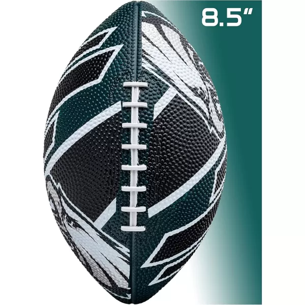 Franklin Sports NFL Team Footballs  Rubber Youth Mini Footballs for All NFL Teams  Kids Junior 85quot Football  Official NFL Licensed FootballsPhiladelphia Eagles