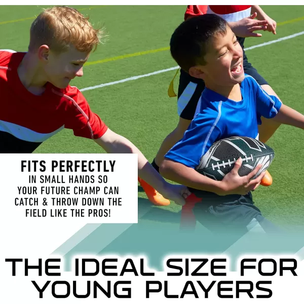 Franklin Sports NFL Team Footballs  Rubber Youth Mini Footballs for All NFL Teams  Kids Junior 85quot Football  Official NFL Licensed FootballsPhiladelphia Eagles