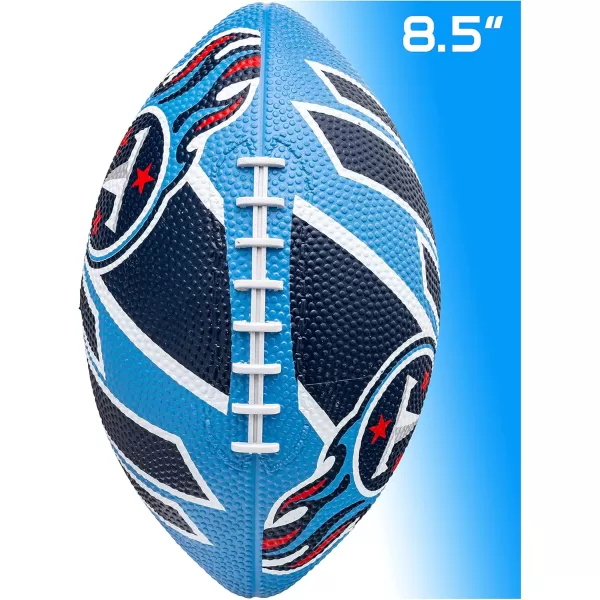 Franklin Sports NFL Team Footballs  Rubber Youth Mini Footballs for All NFL Teams  Kids Junior 85quot Football  Official NFL Licensed FootballsTennessee Titans