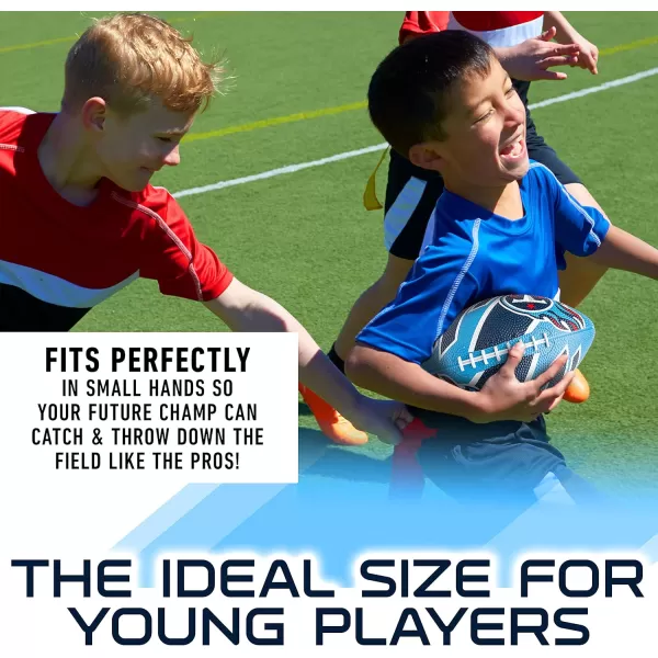 Franklin Sports NFL Team Footballs  Rubber Youth Mini Footballs for All NFL Teams  Kids Junior 85quot Football  Official NFL Licensed FootballsTennessee Titans