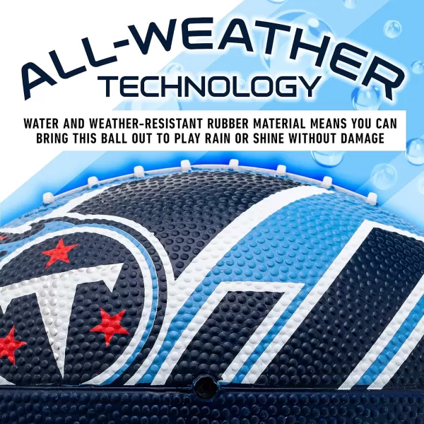 Franklin Sports NFL Team Footballs  Rubber Youth Mini Footballs for All NFL Teams  Kids Junior 85quot Football  Official NFL Licensed FootballsTennessee Titans