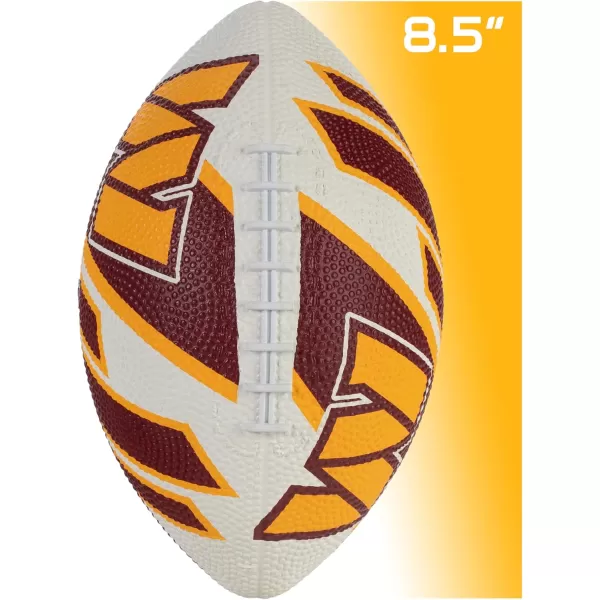 Franklin Sports NFL Team Footballs  Rubber Youth Mini Footballs for All NFL Teams  Kids Junior 85quot Football  Official NFL Licensed FootballsWashington Commanders