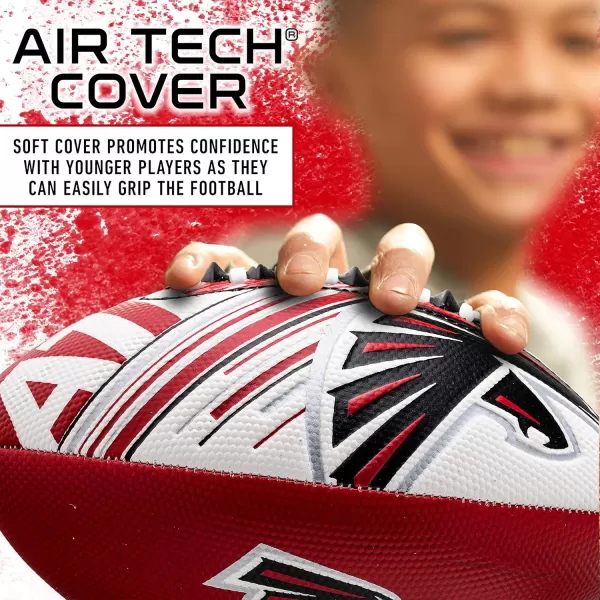 Franklin Sports NFL Team Footballs  Youth Mini Footballs for All NFL Teams  Kids Junior 85quot Football  Air Pump Sets  Official NFL Licensed FootballsAtlanta Falcons