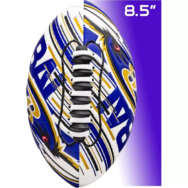 Franklin Sports NFL Team Footballs  Youth Mini Footballs for All NFL Teams  Kids Junior 85quot Football  Air Pump Sets  Official NFL Licensed FootballsBaltimore Ravens