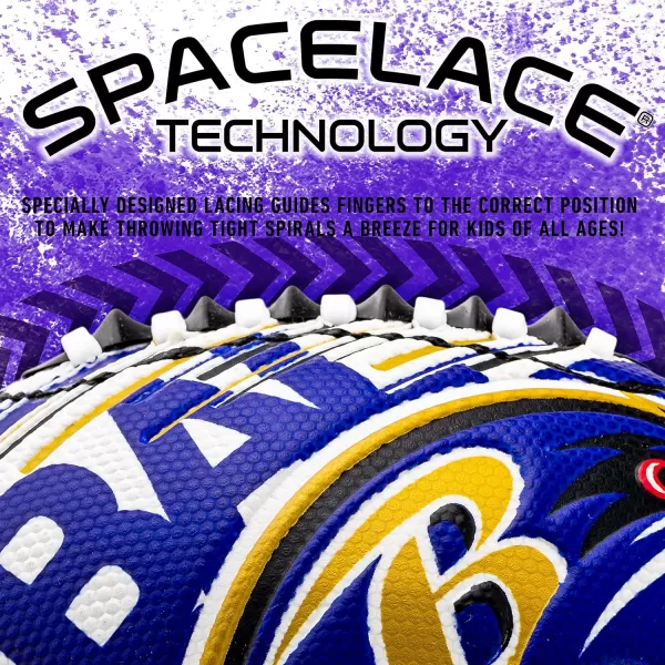 Franklin Sports NFL Team Footballs  Youth Mini Footballs for All NFL Teams  Kids Junior 85quot Football  Air Pump Sets  Official NFL Licensed FootballsBaltimore Ravens