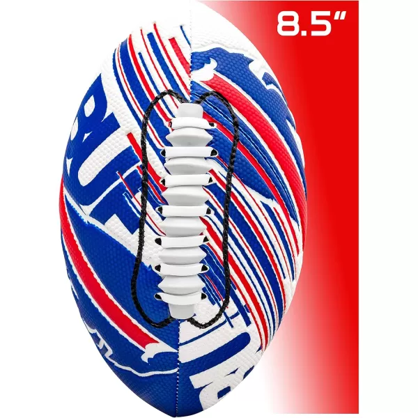 Franklin Sports NFL Team Footballs  Youth Mini Footballs for All NFL Teams  Kids Junior 85quot Football  Air Pump Sets  Official NFL Licensed FootballsBuffalo Bills
