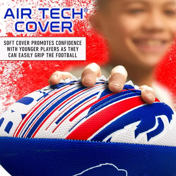 Franklin Sports NFL Team Footballs  Youth Mini Footballs for All NFL Teams  Kids Junior 85quot Football  Air Pump Sets  Official NFL Licensed FootballsBuffalo Bills