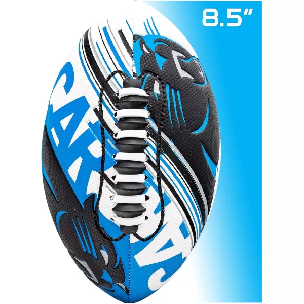 Franklin Sports NFL Team Footballs  Youth Mini Footballs for All NFL Teams  Kids Junior 85quot Football  Air Pump Sets  Official NFL Licensed FootballsCarolina Panthers