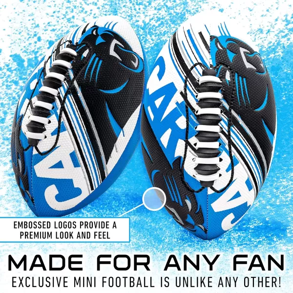 Franklin Sports NFL Team Footballs  Youth Mini Footballs for All NFL Teams  Kids Junior 85quot Football  Air Pump Sets  Official NFL Licensed FootballsCarolina Panthers