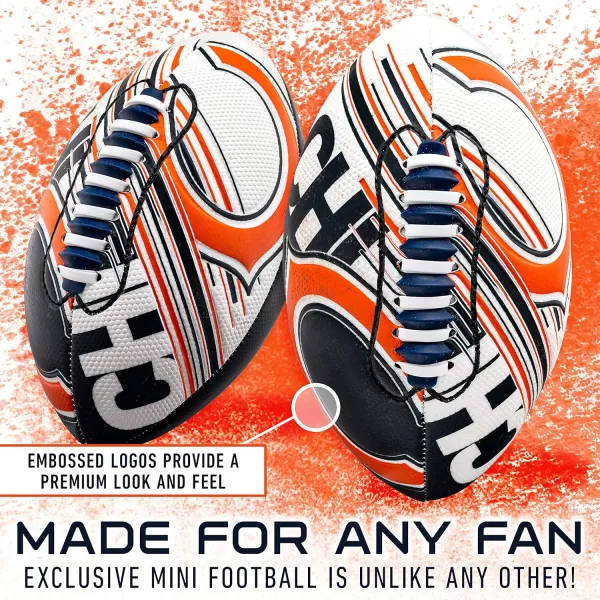 Franklin Sports NFL Team Footballs  Youth Mini Footballs for All NFL Teams  Kids Junior 85quot Football  Air Pump Sets  Official NFL Licensed FootballsChicago Bears