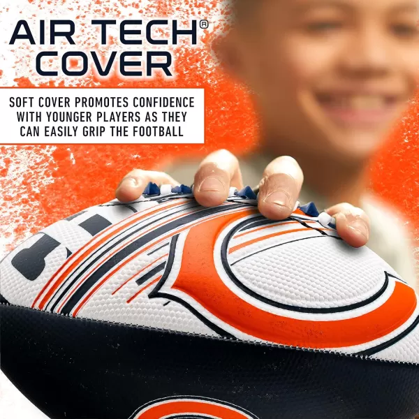 Franklin Sports NFL Team Footballs  Youth Mini Footballs for All NFL Teams  Kids Junior 85quot Football  Air Pump Sets  Official NFL Licensed FootballsChicago Bears