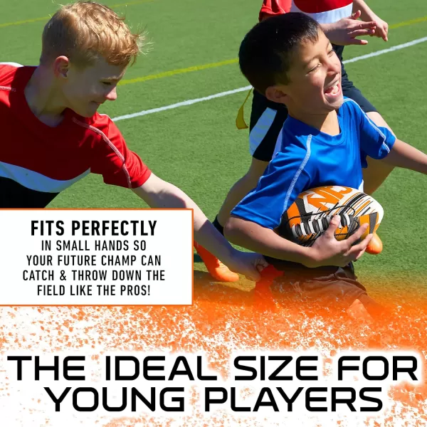 Franklin Sports NFL Team Footballs  Youth Mini Footballs for All NFL Teams  Kids Junior 85quot Football  Air Pump Sets  Official NFL Licensed FootballsCincinnati Bengals
