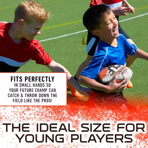 Franklin Sports NFL Team Footballs  Youth Mini Footballs for All NFL Teams  Kids Junior 85quot Football  Air Pump Sets  Official NFL Licensed FootballsCleveland Browns