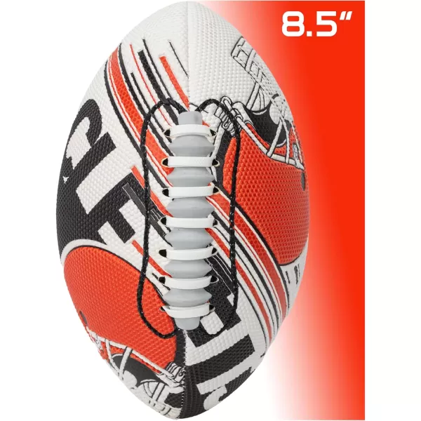 Franklin Sports NFL Team Footballs  Youth Mini Footballs for All NFL Teams  Kids Junior 85quot Football  Air Pump Sets  Official NFL Licensed FootballsCleveland Browns