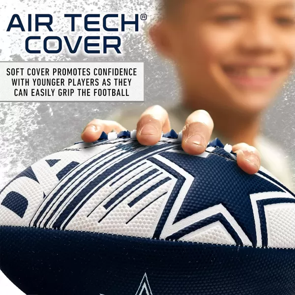 Franklin Sports NFL Team Footballs  Youth Mini Footballs for All NFL Teams  Kids Junior 85quot Football  Air Pump Sets  Official NFL Licensed FootballsDallas Cowboys