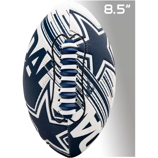 Franklin Sports NFL Team Footballs  Youth Mini Footballs for All NFL Teams  Kids Junior 85quot Football  Air Pump Sets  Official NFL Licensed FootballsDallas Cowboys