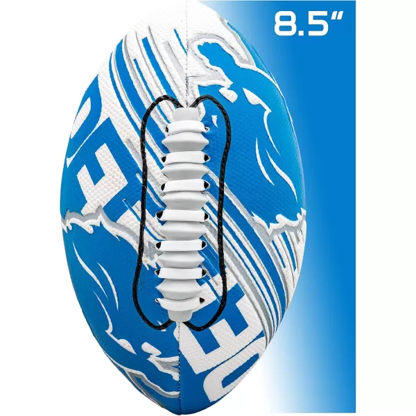 Franklin Sports NFL Team Footballs  Youth Mini Footballs for All NFL Teams  Kids Junior 85quot Football  Air Pump Sets  Official NFL Licensed FootballsDetroit Lions