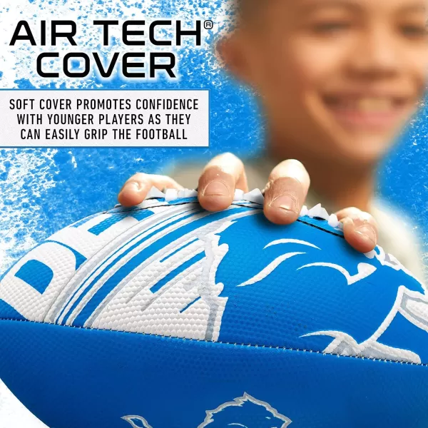 Franklin Sports NFL Team Footballs  Youth Mini Footballs for All NFL Teams  Kids Junior 85quot Football  Air Pump Sets  Official NFL Licensed FootballsDetroit Lions