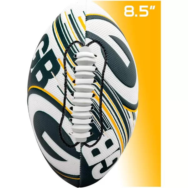 Franklin Sports NFL Team Footballs  Youth Mini Footballs for All NFL Teams  Kids Junior 85quot Football  Air Pump Sets  Official NFL Licensed FootballsGreen Bay Packers