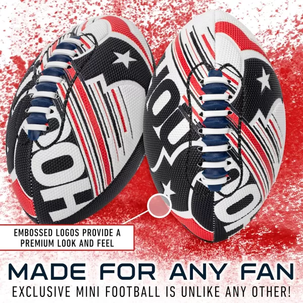 Franklin Sports NFL Team Footballs  Youth Mini Footballs for All NFL Teams  Kids Junior 85quot Football  Air Pump Sets  Official NFL Licensed FootballsHouston Texans