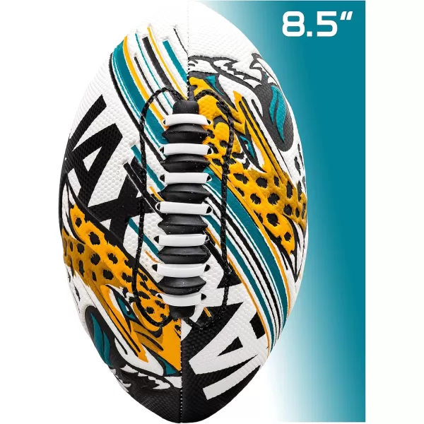 Franklin Sports NFL Team Footballs  Youth Mini Footballs for All NFL Teams  Kids Junior 85quot Football  Air Pump Sets  Official NFL Licensed FootballsJacksonville Jaguars