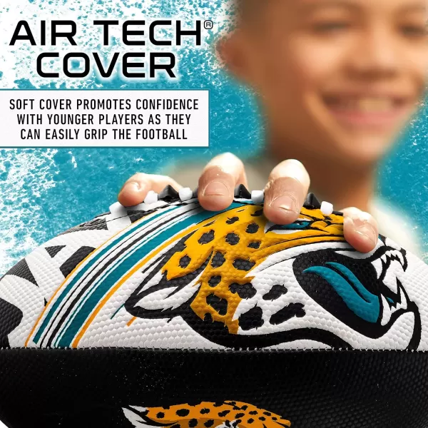 Franklin Sports NFL Team Footballs  Youth Mini Footballs for All NFL Teams  Kids Junior 85quot Football  Air Pump Sets  Official NFL Licensed FootballsJacksonville Jaguars