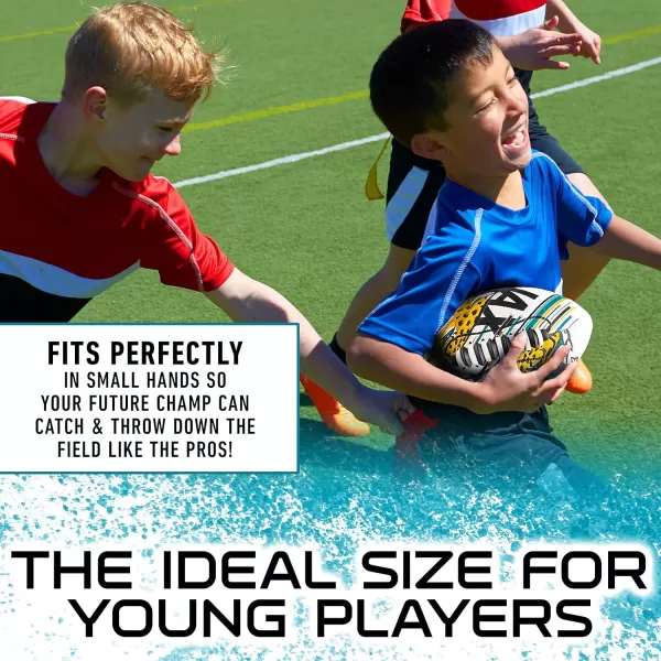 Franklin Sports NFL Team Footballs  Youth Mini Footballs for All NFL Teams  Kids Junior 85quot Football  Air Pump Sets  Official NFL Licensed FootballsJacksonville Jaguars