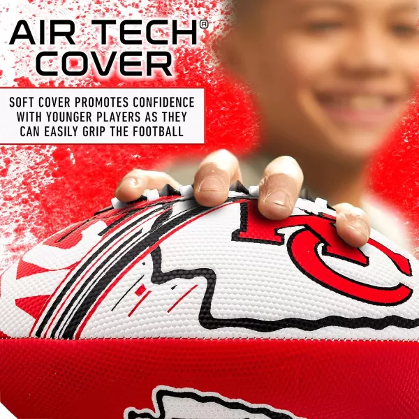 Franklin Sports NFL Team Footballs  Youth Mini Footballs for All NFL Teams  Kids Junior 85quot Football  Air Pump Sets  Official NFL Licensed FootballsKansas City Chiefs