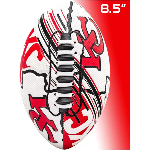 Franklin Sports NFL Team Footballs  Youth Mini Footballs for All NFL Teams  Kids Junior 85quot Football  Air Pump Sets  Official NFL Licensed FootballsKansas City Chiefs