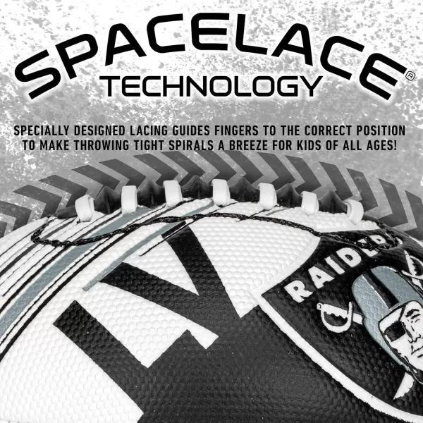 Franklin Sports NFL Team Footballs  Youth Mini Footballs for All NFL Teams  Kids Junior 85quot Football  Air Pump Sets  Official NFL Licensed FootballsLas Vegas Raiders