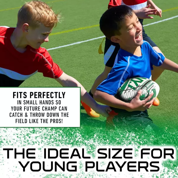 Franklin Sports NFL Team Footballs  Youth Mini Footballs for All NFL Teams  Kids Junior 85quot Football  Air Pump Sets  Official NFL Licensed FootballsNew York Jets