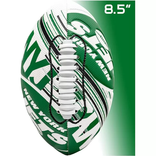 Franklin Sports NFL Team Footballs  Youth Mini Footballs for All NFL Teams  Kids Junior 85quot Football  Air Pump Sets  Official NFL Licensed FootballsNew York Jets