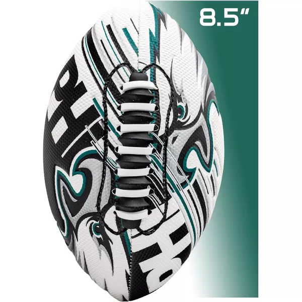 Franklin Sports NFL Team Footballs  Youth Mini Footballs for All NFL Teams  Kids Junior 85quot Football  Air Pump Sets  Official NFL Licensed FootballsPhiladelphia Eagles