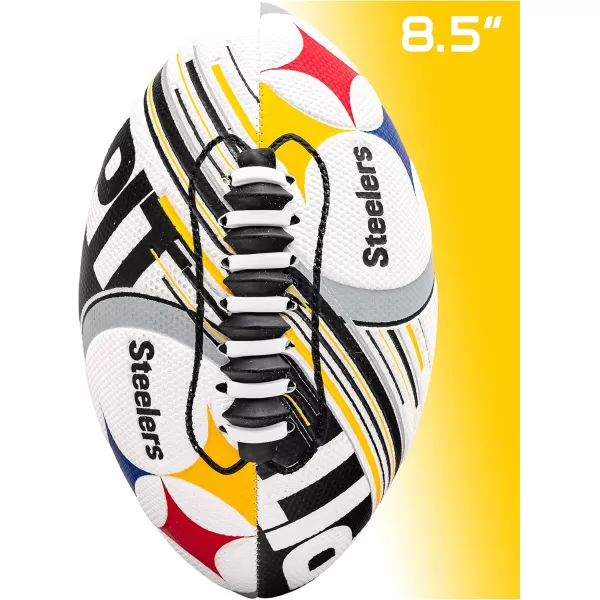 Franklin Sports NFL Team Footballs  Youth Mini Footballs for All NFL Teams  Kids Junior 85quot Football  Air Pump Sets  Official NFL Licensed FootballsPittsburgh Steelers