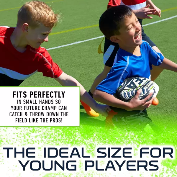 Franklin Sports NFL Team Footballs  Youth Mini Footballs for All NFL Teams  Kids Junior 85quot Football  Air Pump Sets  Official NFL Licensed FootballsSeattle Seahawks